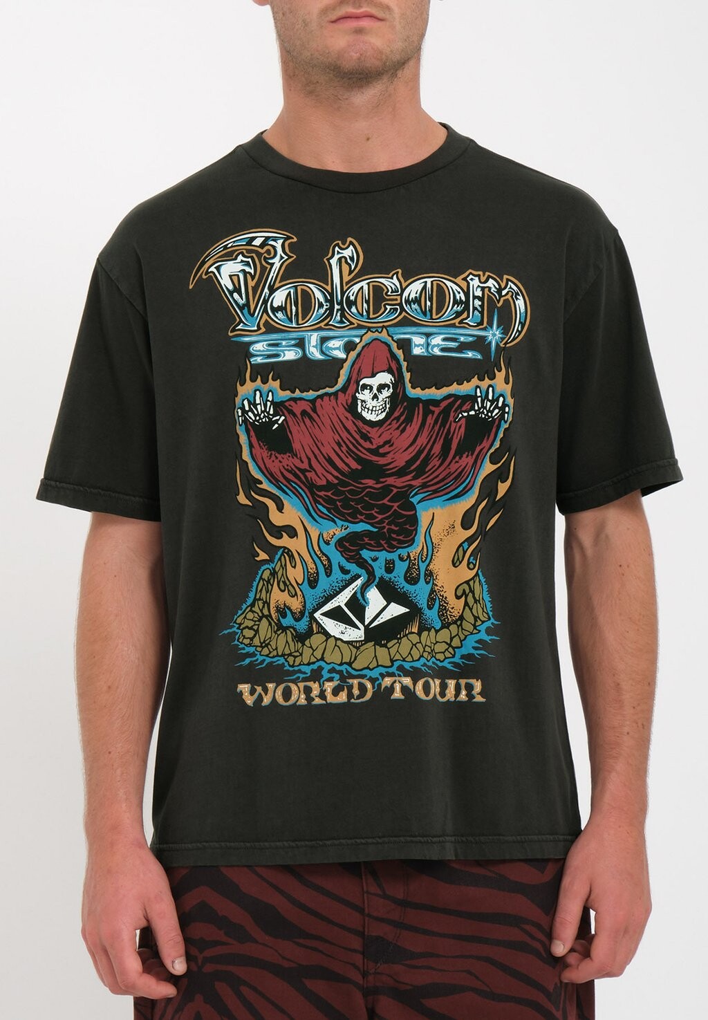 

Футболка с принтом Stone Ghost Sst Volcom, цвет stealth