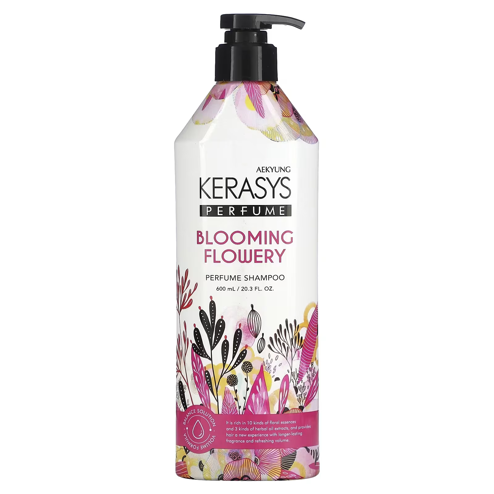 Шампунь Kerasys Blooming Flowery Perfume, 600 мл цена и фото