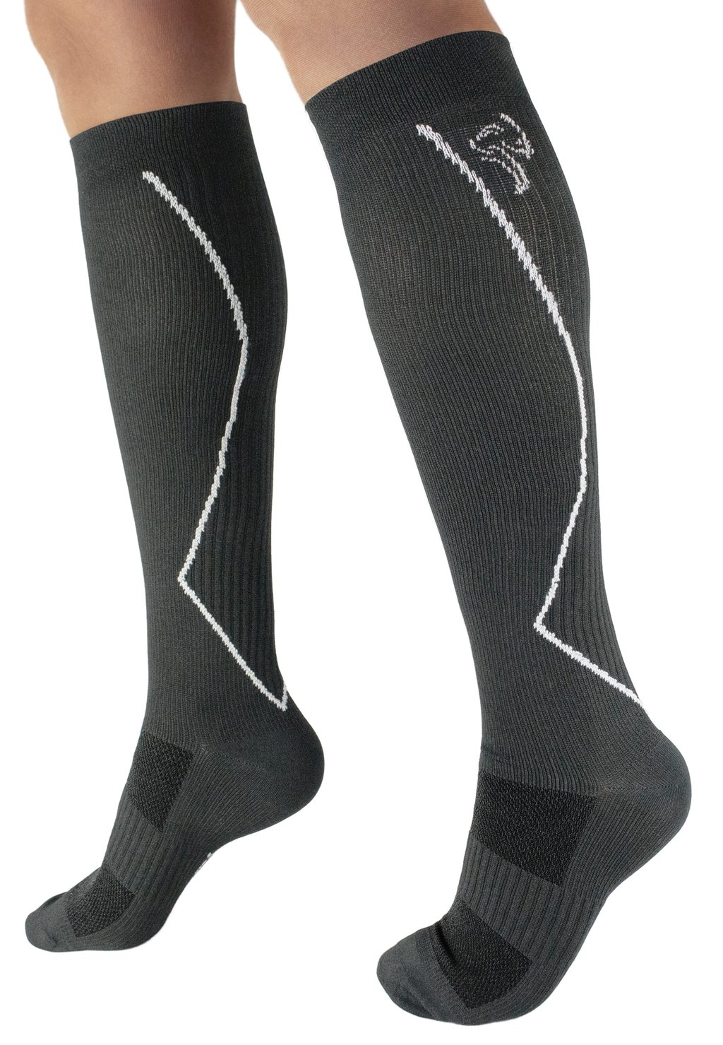 Носки спортивные KOMPRESSION LAUF Black Snake, цвет grau