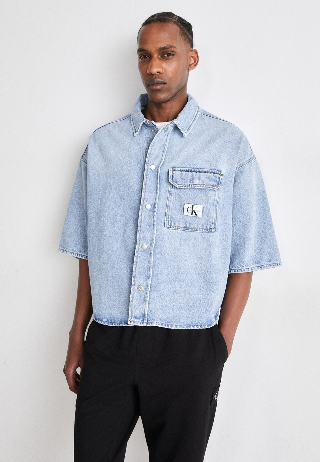 

Рубашка Calvin Klein Jeans, светло-синий