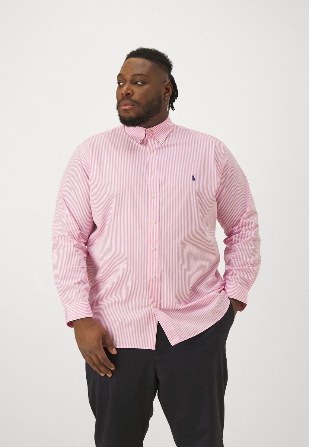 

Рубашка LONG SLEEVE SPORT Polo Ralph Lauren Big & Tall, розовый/белый