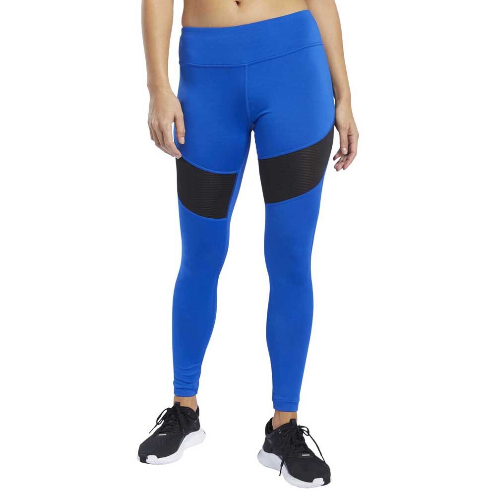 

Тайтсы Reebok Workout Ready Mesh, синий