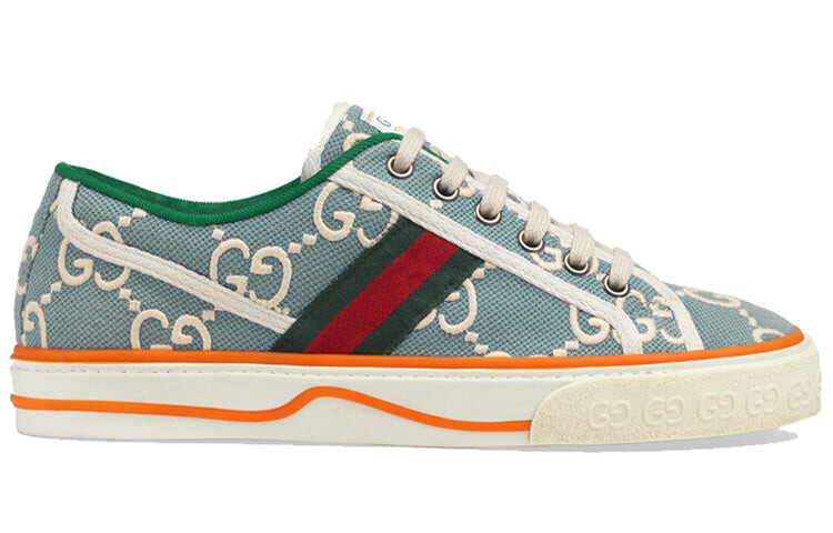 

Кроссовки GUCCI Tennis 1977 Wmns, голубой / белый / оранжевый