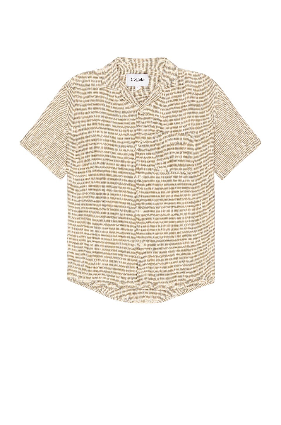 

Рубашка Corridor Rainbow Weave Camp Collar, цвет Army