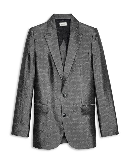 

Блейзер Vegy с жаккардовым принтом Wing Zadig & Voltaire, цвет Gray