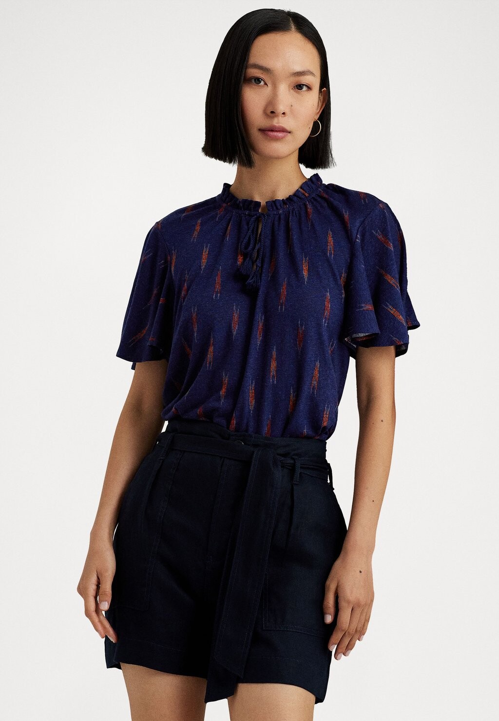 

Блузка YOHANNIS SHORT SLEEVE Lauren Ralph Lauren, цвет navy multi