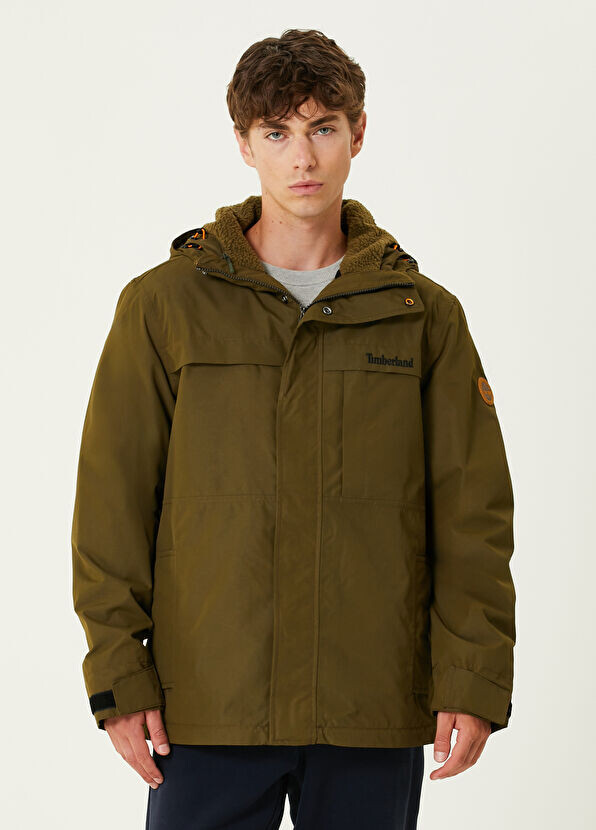 

Benton водонепроницаемое пальто с капюшоном 3в1 Timberland, зеленый