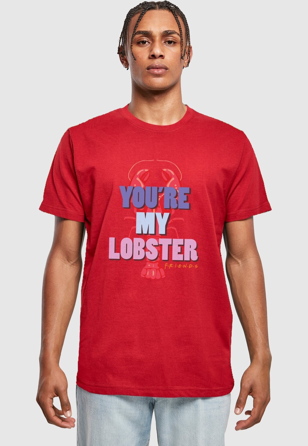 

Футболка с принтом Friends My Lobster ABSOLUTE CULT, цвет burgundy