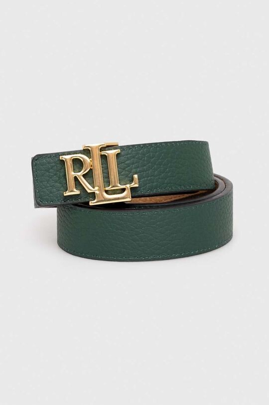 

Двусторонний кожаный ремень Lauren Ralph Lauren, зеленый