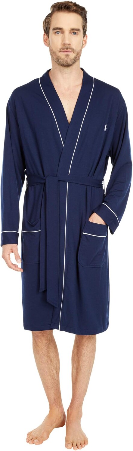 

Халат Mini Terry Kimono Robe Polo Ralph Lauren, цвет Cruise Navy/White Piping/Pony Player