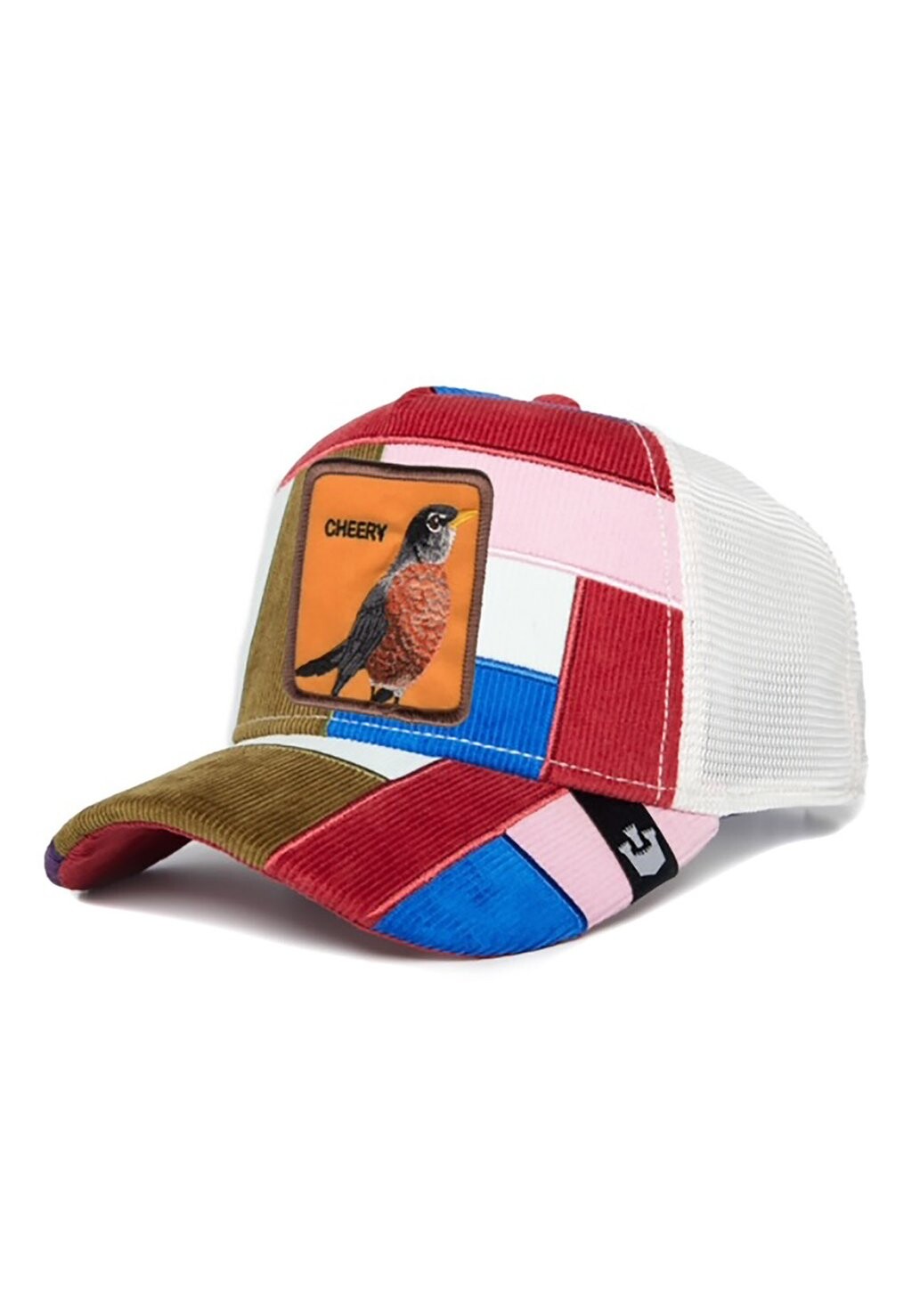 

Бейсболка GOORIN BROS. TRUCKER CAP CORD PATCHWORK RIGHT SIDE OF THE BED RED MEHRFARBIG, цвет red