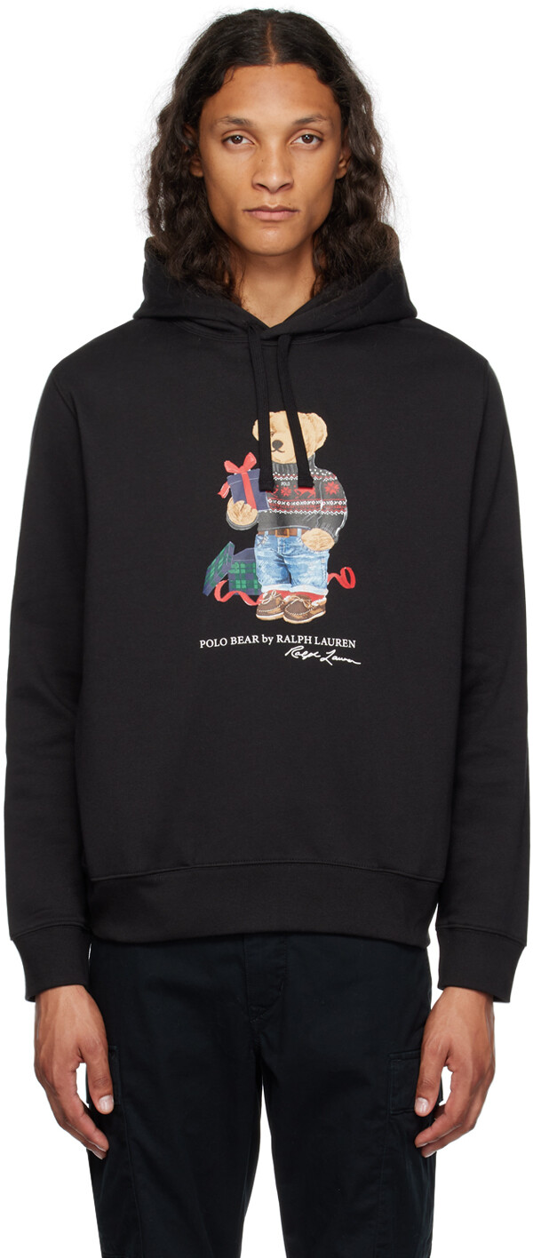 

Черный худи Polo Ralph Lauren с медведем