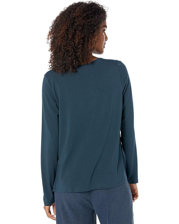 

Топ Eileen Fisher Crew Neck Top, цвет Deep Adriatic