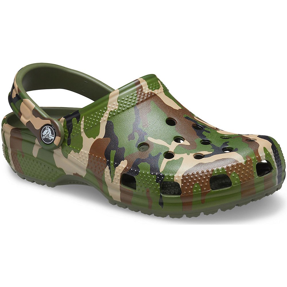 

Сабо Crocs Classic Printed Camo, зеленый