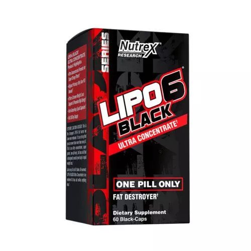 Nutrex, Research Lipo 6 Black Ultra Concentrate, 60 капсул. пищевая добавка nutrex research lipo 6 hardcore максимальная сила 60 капсул