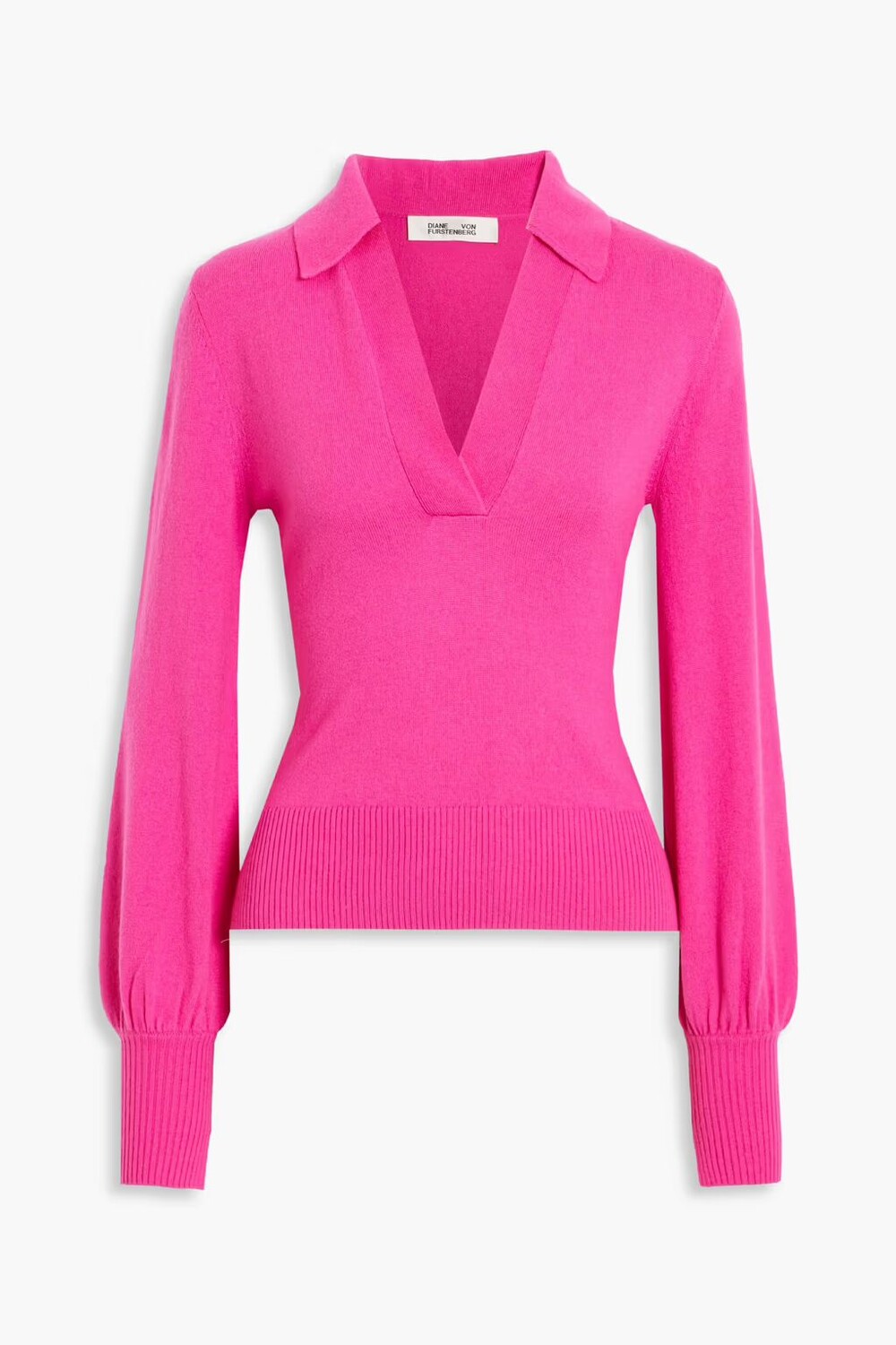 

Свитер из смеси шерсти и кашемира Diane Von Furstenberg, фуксия