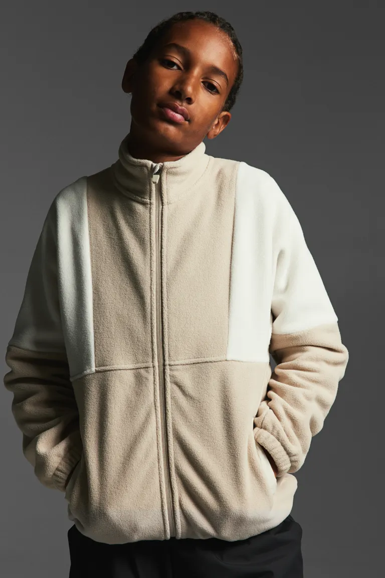 

Флисовая жилетка H&M, бежевый