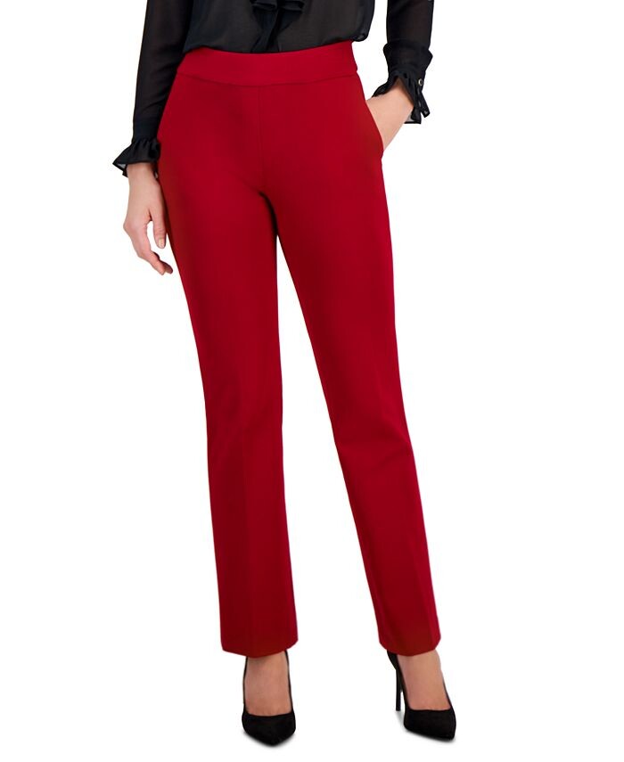 

Женские брюки без застежек Anne Klein, красный