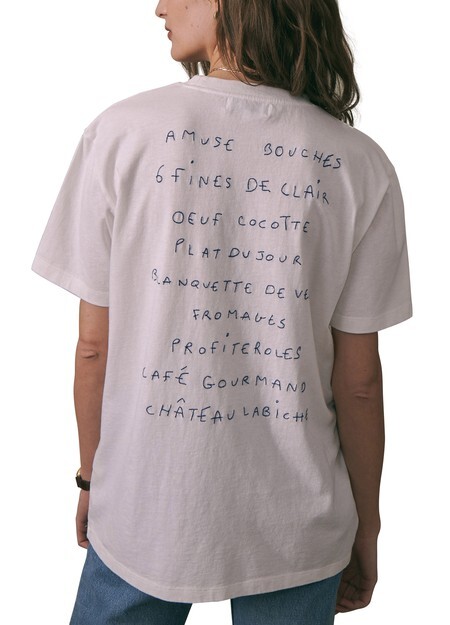 

Футболка Bainville "меню" Maison Labiche, белый