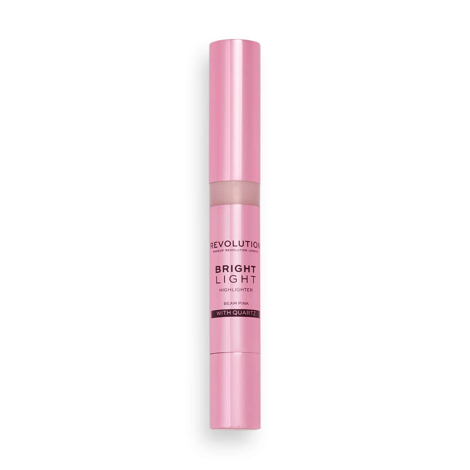 Хайлайтер Makeup Revolution Bright Light Highlighter 3ml, Beam Pink пуховка с блёстками для естественного сияния кожи shine bright