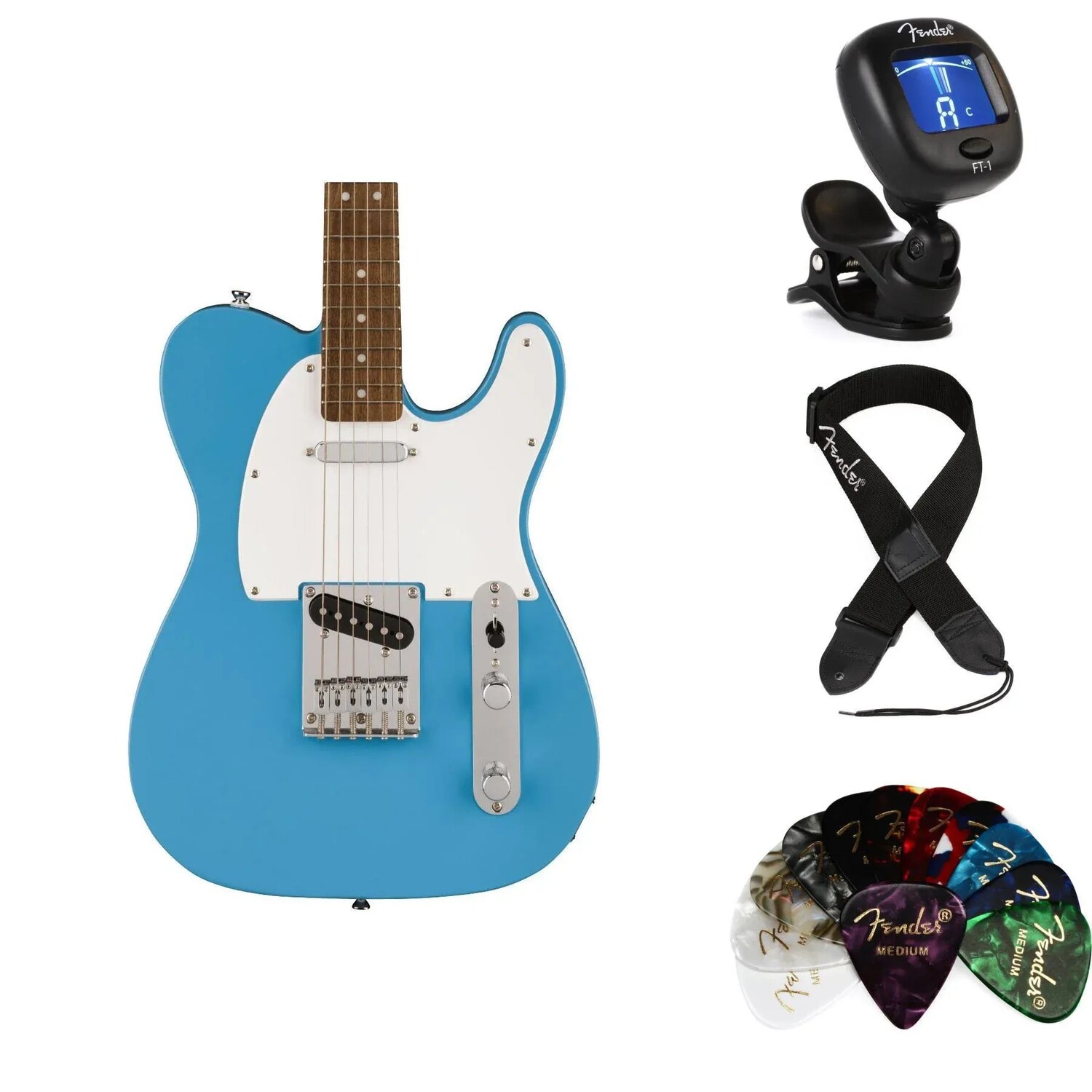 

Комплект предметов для электрогитары Squier Sonic Telecaster — цвет California Blue