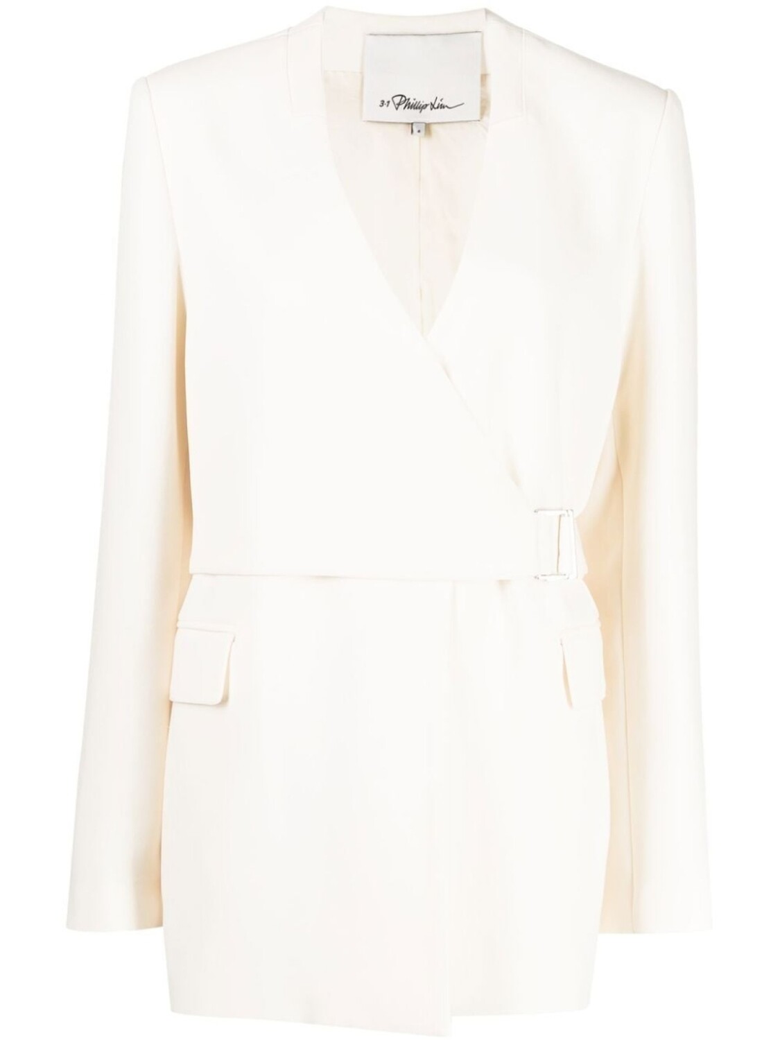 

3.1 Phillip Lim пиджак Heavy Candy с запахом, белый