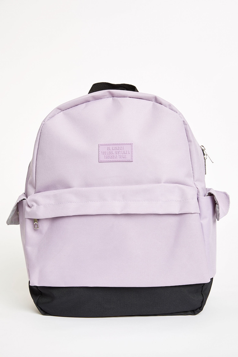 Рюкзак с внешним карманом на молнии Defacto, фиолетовый