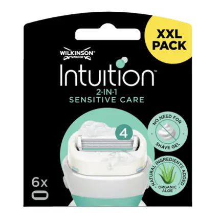 

Лезвия для бритвы Intuition Sensitive Care, Wilkinson Sword