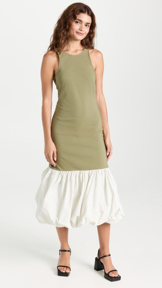 

Платье GANNI Taffeta Mix Open Back