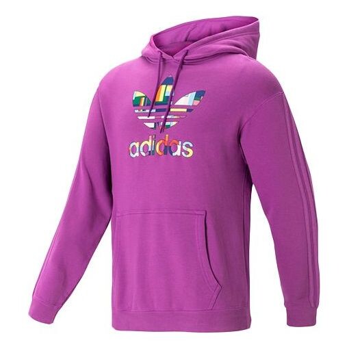 

Толстовка оригинальная спортивная повседневная фиолетовая Adidas, фиолетовый