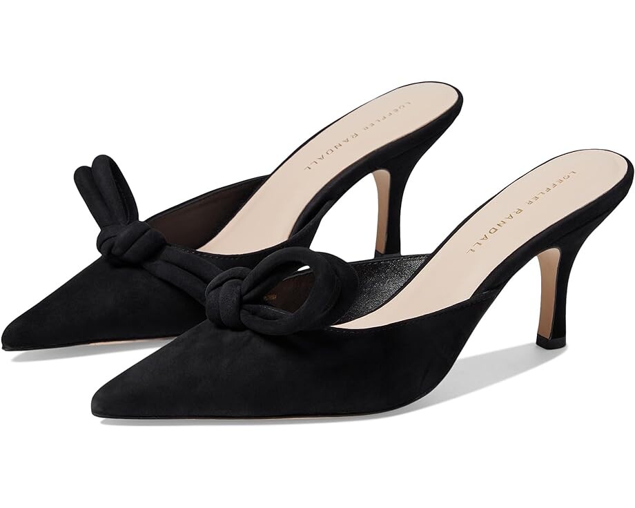 

Туфли Loeffler Randall Amyra Bow Heeled Mule, черный