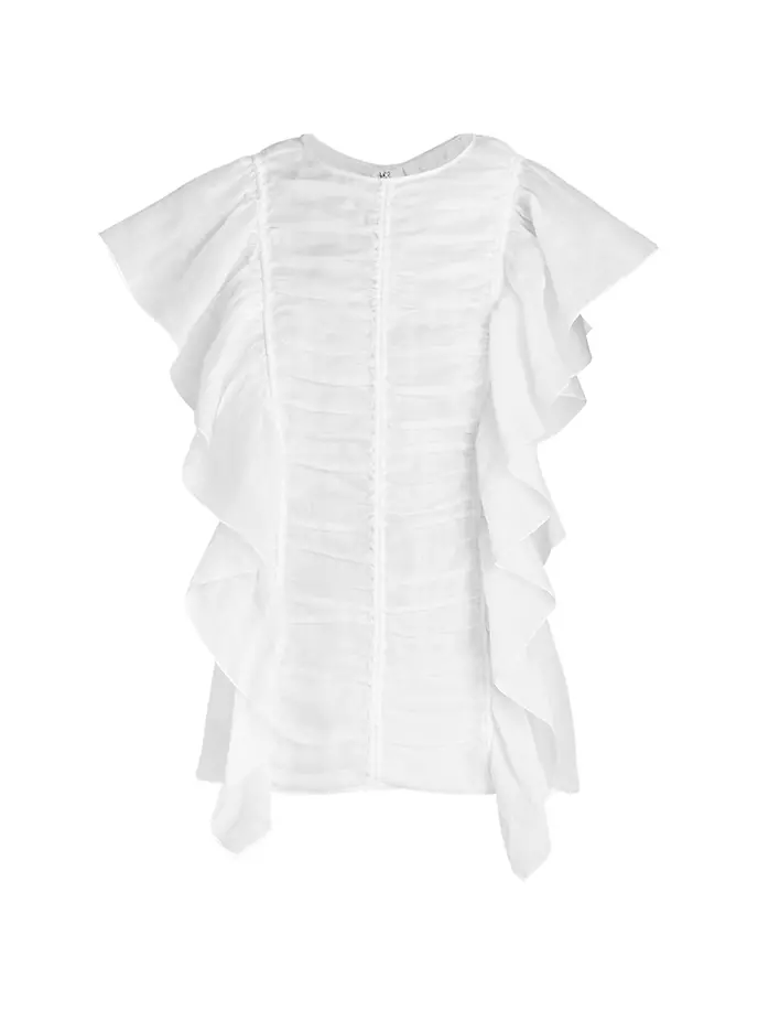 

Топ Ramie с вуалем Chloé, белый