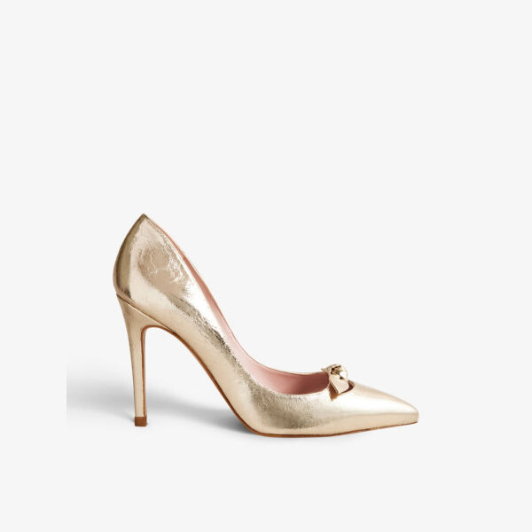 

Туфли-лодочки Telila из искусственной кожи на каблуке с бантом Ted Baker, желтый