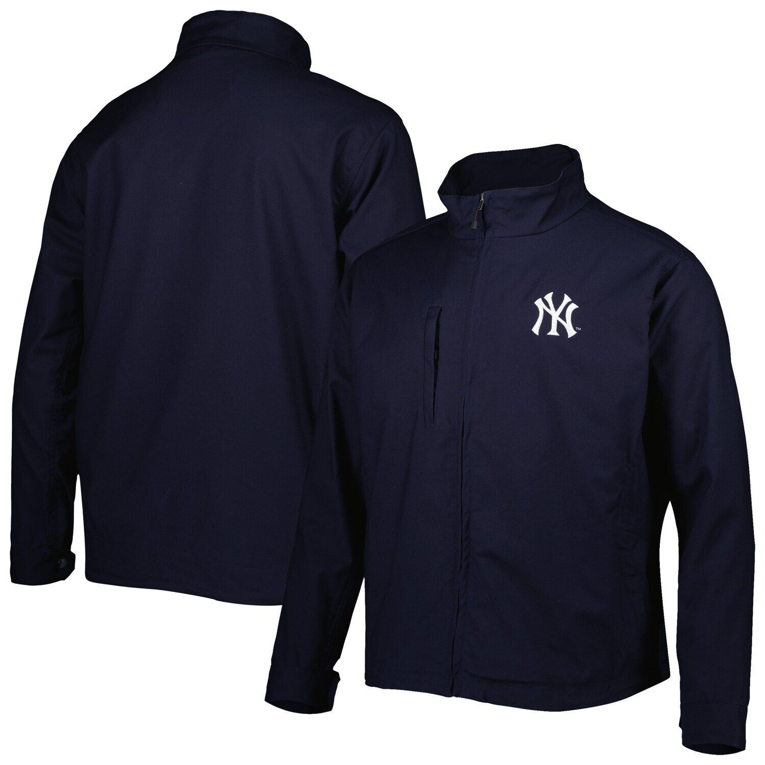 

Мужская темно-синяя куртка с молнией во всю длину Dunbrooke New York Yankees Journey Tri-Blend