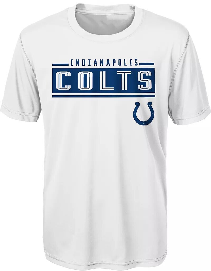 

Nfl Team Apparel Молодежная белая футболка Indianapolis Colts Amped Up