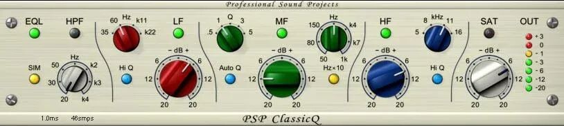 

Плагин PSP Audioware ClassicQ British EQ
