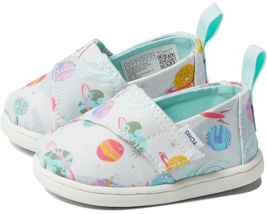 

Лоферы Toms Tiny Foil Cosmic Galaxy Print Alpargata, цвет Cloudy Grey