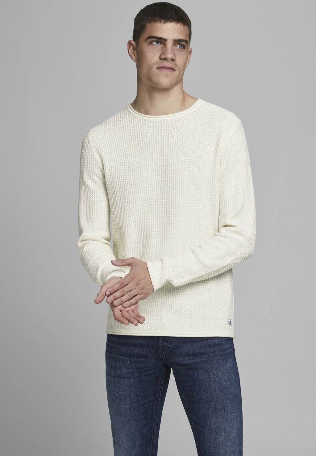 

Джемпер JWHCARLOS CREW NECK Jack & Jones, крем