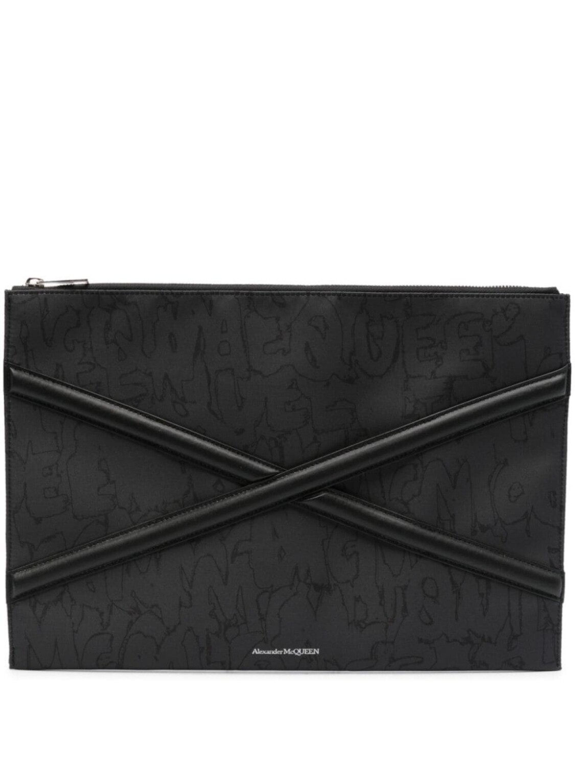 

Alexander McQueen клатч The Harness на молнии, черный