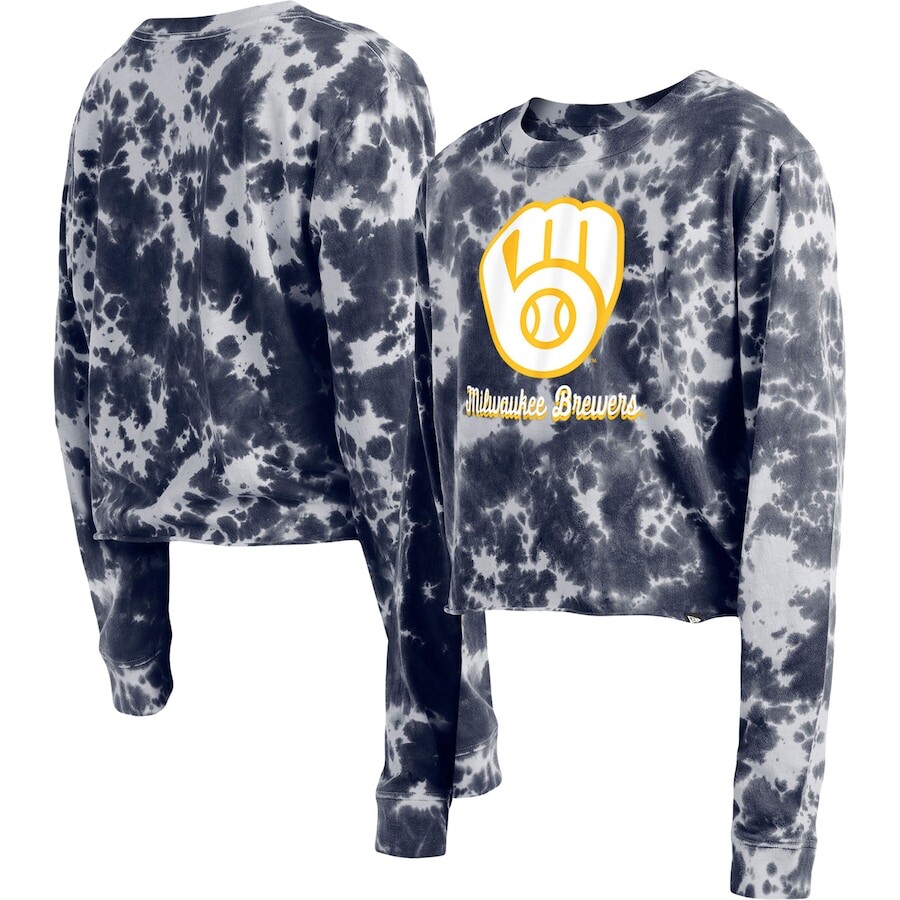 

Футболка с длинным рукавом New Era Milwaukee Brewers, нави