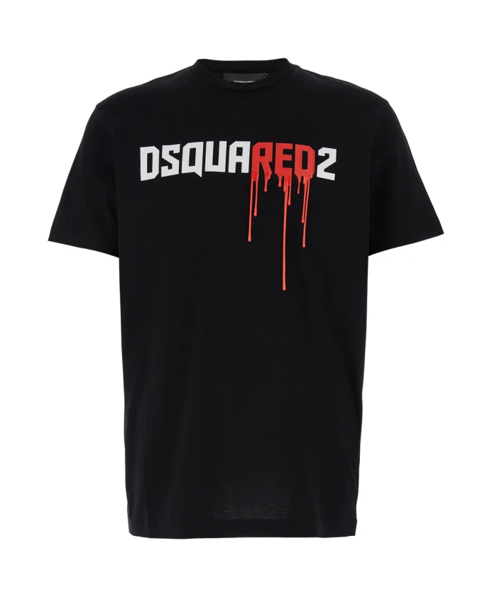 

Футболка с круглым вырезом и логотипом S Dsquared2, черный