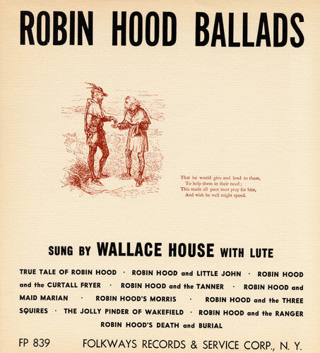 

CD диск Wallace House: Robin Hood Ballads
