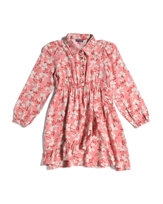 

Платье с длинными рукавами для маленьких девочек Vince Camuto, цвет Multi