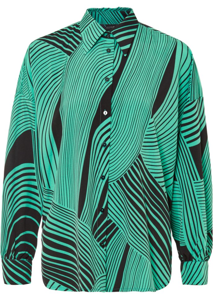 Блузка с принтом Bodyflirt, зеленый