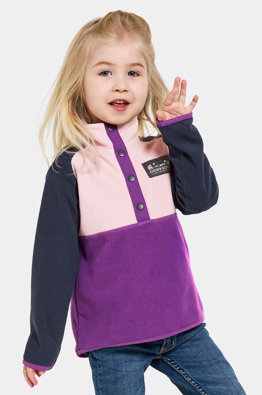 

Детская флисовая толстовка Didriksons MONTE KIDS HALF BU, фиолетовый