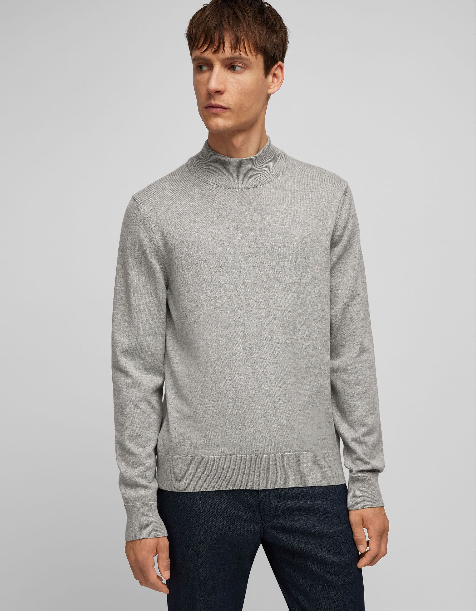 Пуловер HECHTER PARIS Turtle Neck, серый пуловер alpha industries turtle neck polar fleece темно серый