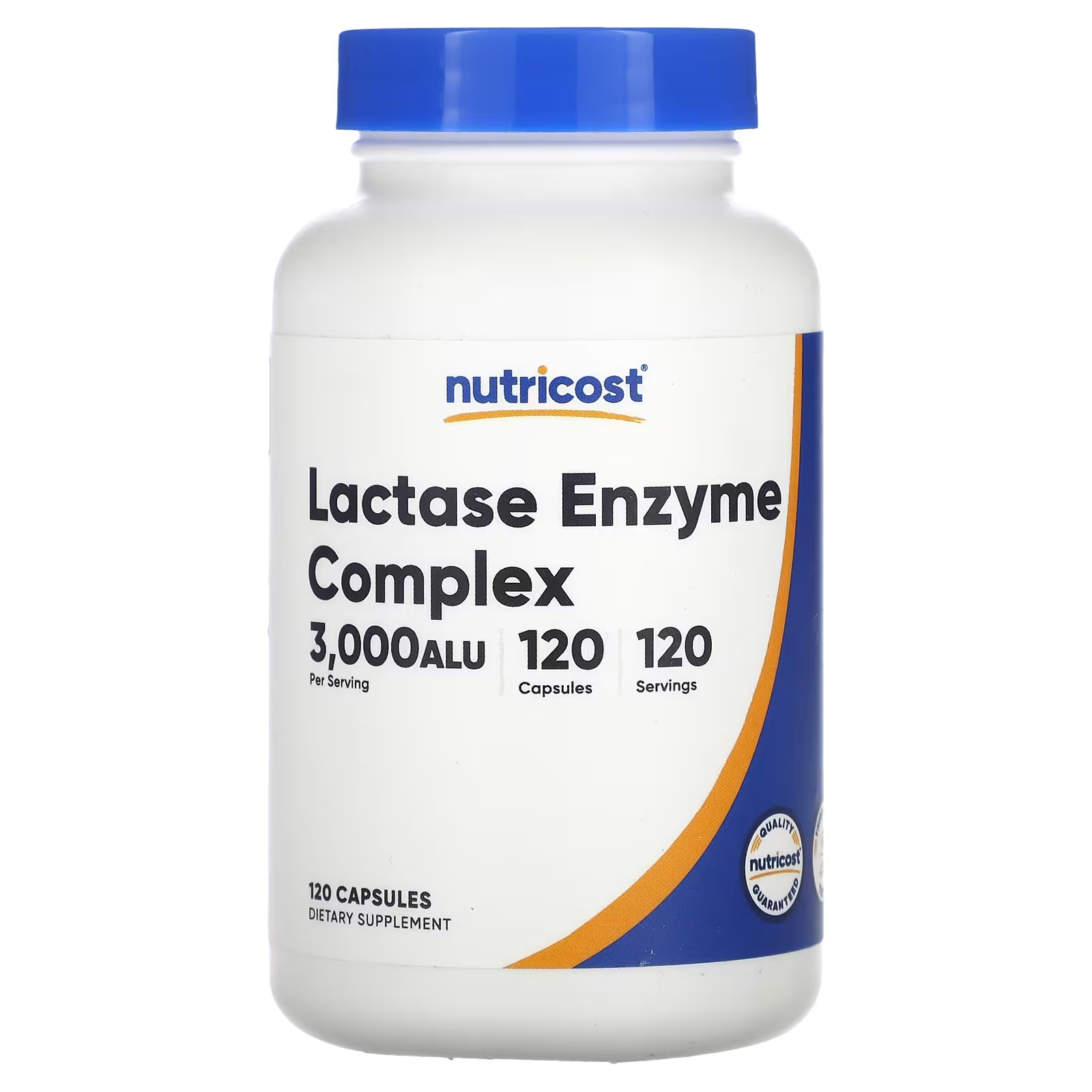Ферментный комплекс лактазы Nutricost, 120 капсул ферментный комплекс для жкт probionika 60 капсул