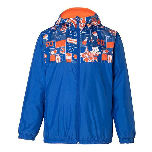 

Куртка (PS) adidas Logo Reversible Jacket 'Blue Orange', синий
