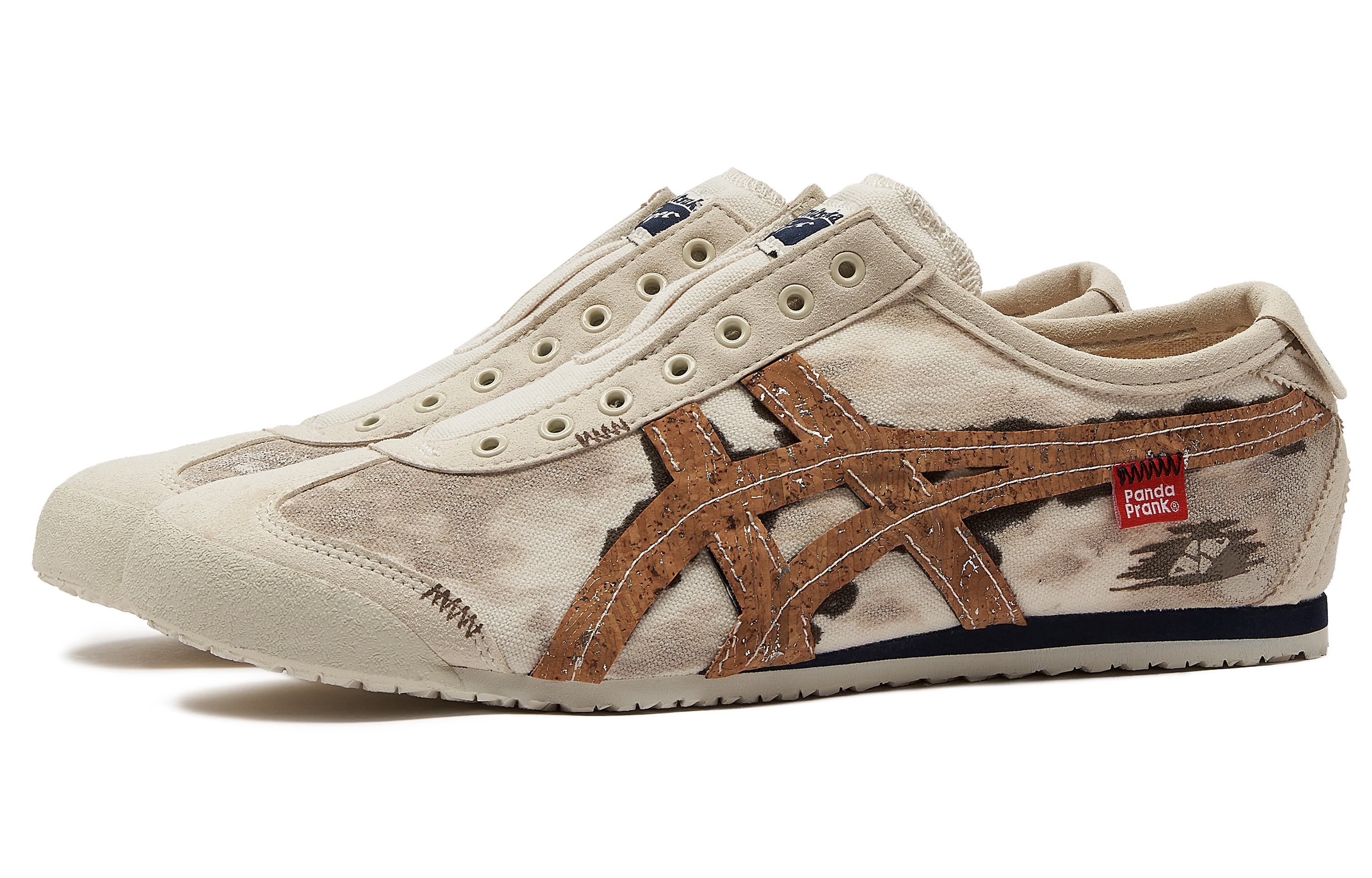 

Кроссовки Onitsuka Tiger MEXICO 66 Lifestyle Shoes Unisex Low-top Rice / White / Brown, коричневый