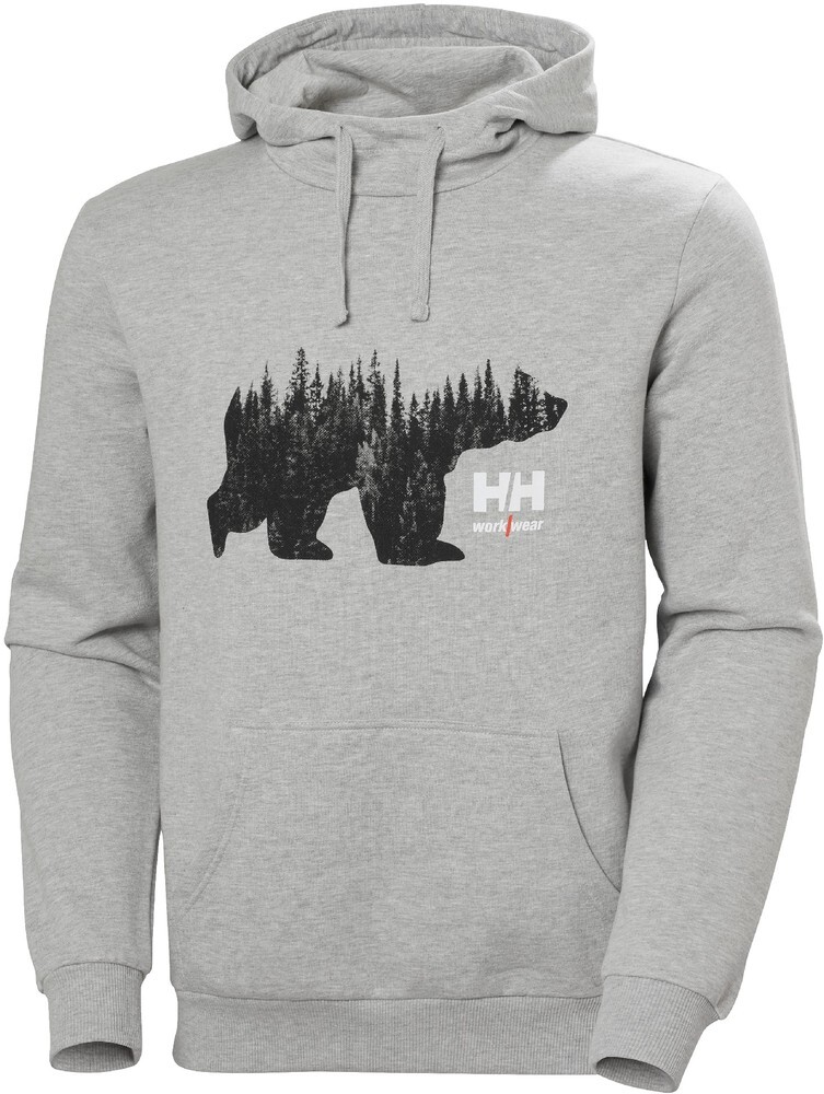 

Толстовка Helly Hansen Hoodie Logo Hoodie, серый